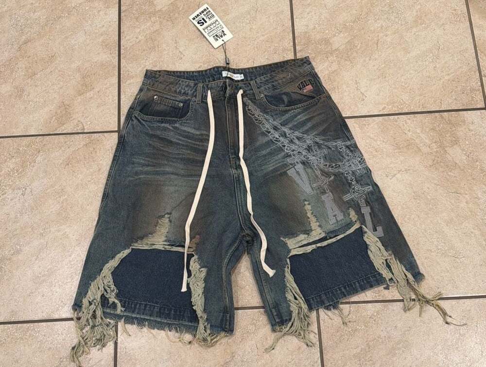 Vale Forever Chain Jorts Blue Size 32
